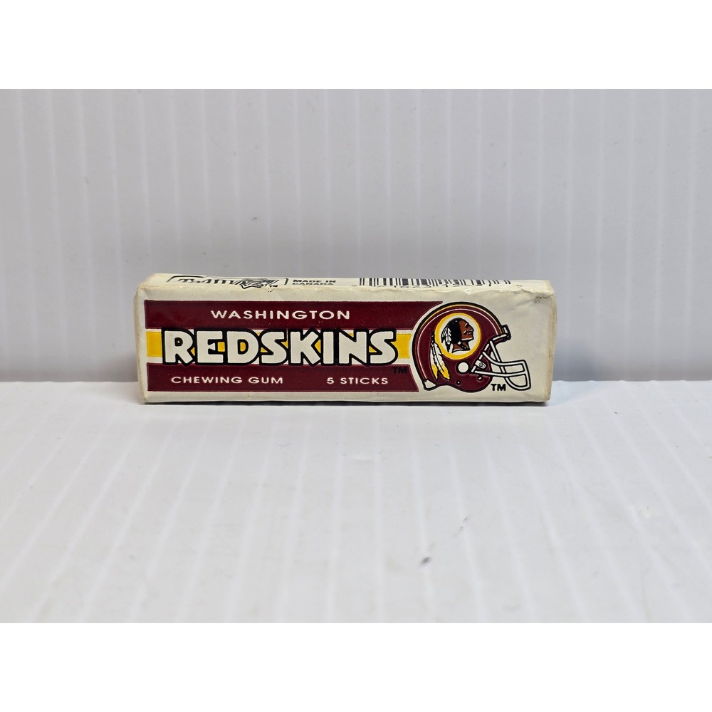 Washington Redskins Chewing Gum 5 Sticks Team NFL Collectible Vintage - Picture 2 of 5